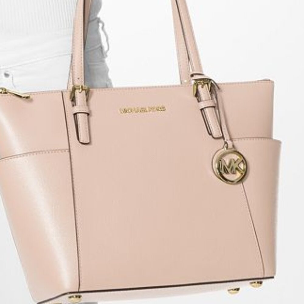 SALE! ✅ Michael Kors Jet Set EW Logo Tote Bag SOFT PINK ⭐ NWT